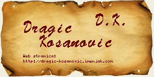 Dragić Kosanović vizit kartica